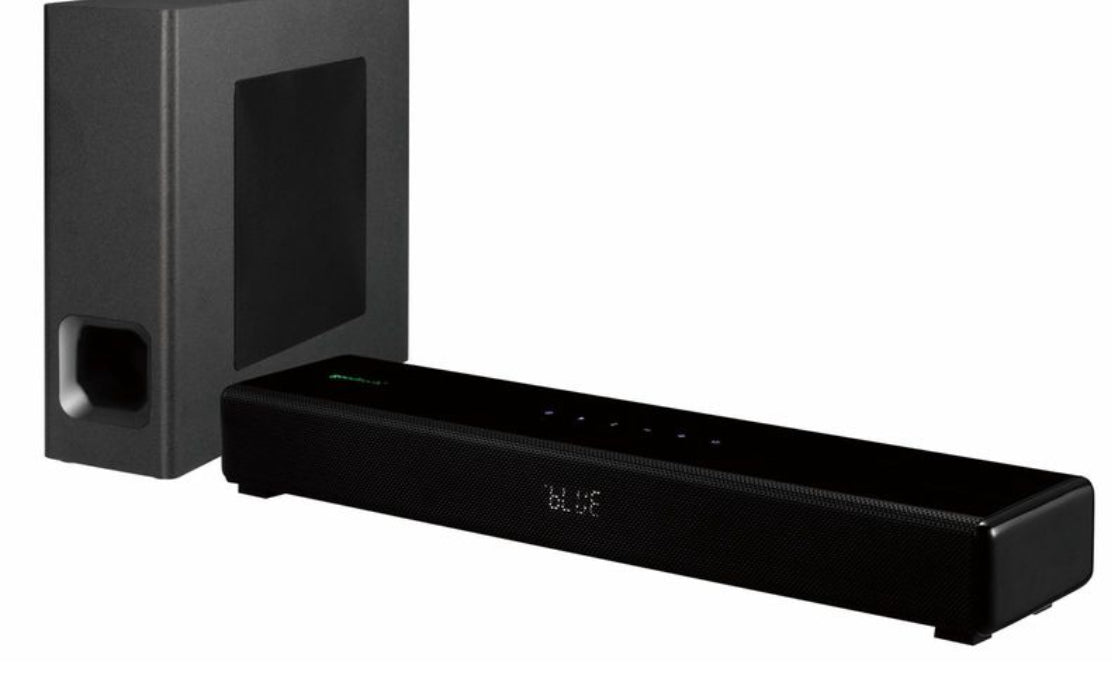 Supersonic 2.1Channel Bluetooth and Sound Bar with Wired Subwoofer SAV-101D