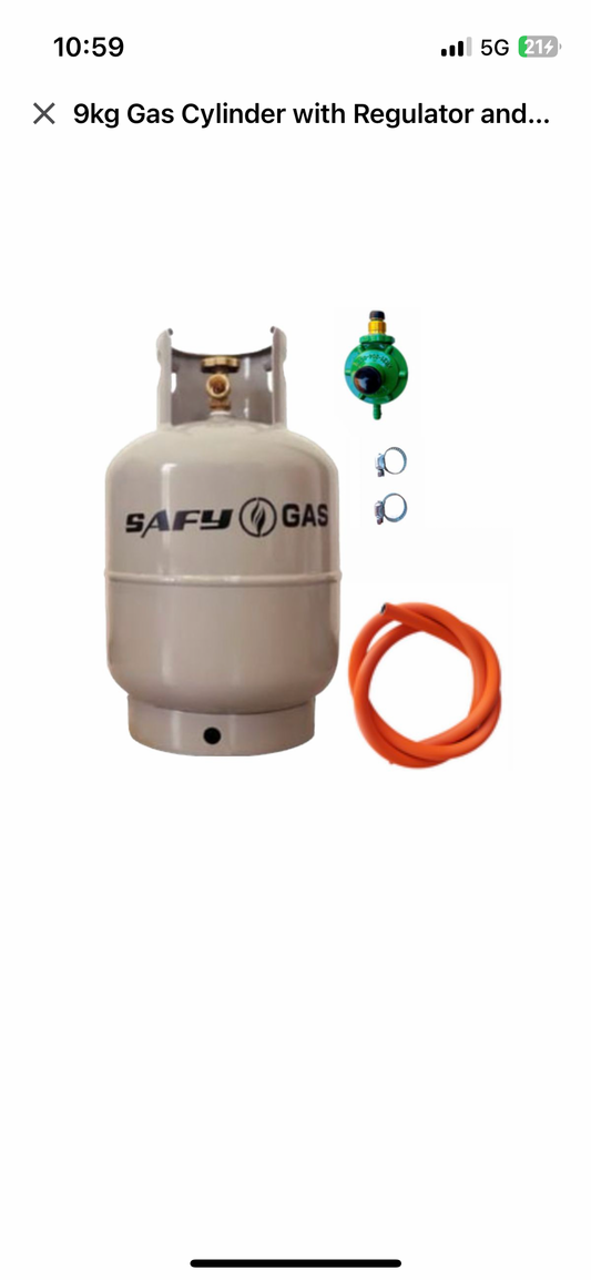 9kg Gas Cylinder with Regulator and Pipe