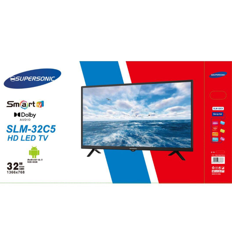 Supersonic 32 Inch HD Android Smart TV with Dolby Audio