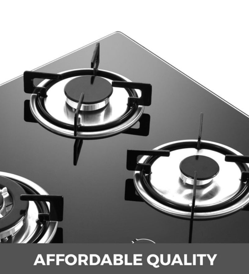 High-Quality Embedded Toughened Glass 5-Burner Gas Stove