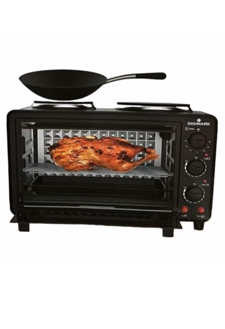 Digimark 28 Litre Electric Oven with 2 Solid Hot Plates