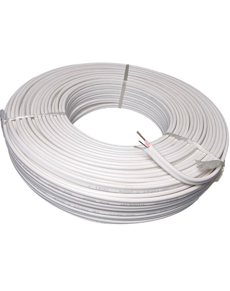 3 Core 1.5mm Twin and Earth Flat Cable 100m