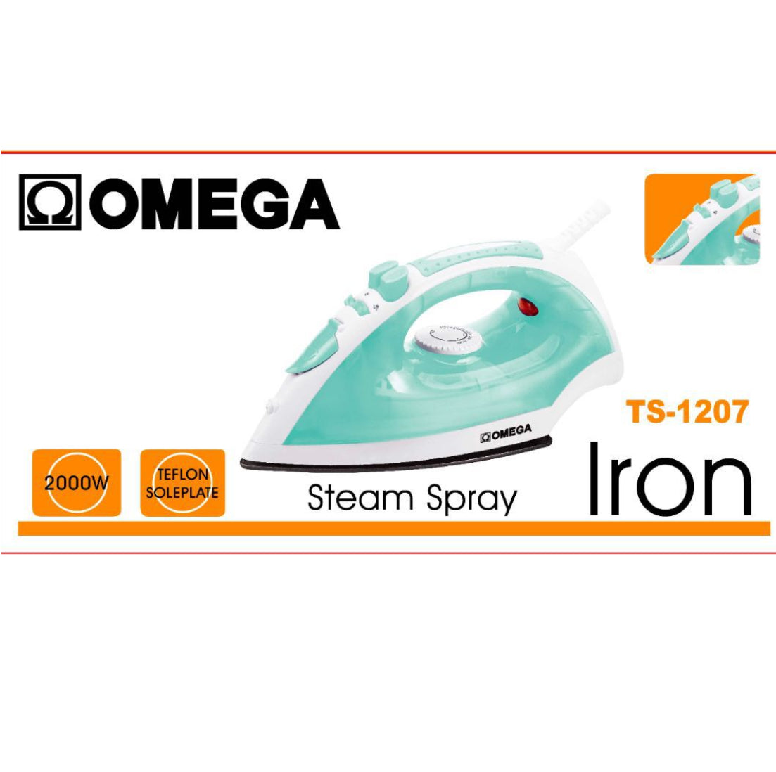 Omega Steam Spray Iron TS-1207