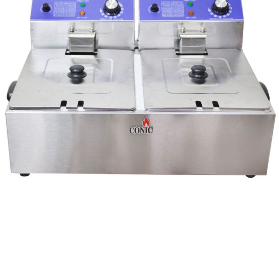 Electric Double Tank Deep Fryer, 12L