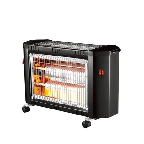 Condere Quartz Electric Heater with Safety Switch - 1200W - Black