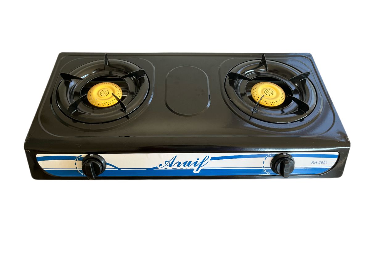 Aruif Two Burner Auto Ignition Stainless Steel Gas Stove